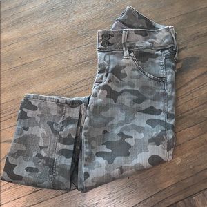 Hudson low rise camo jeans